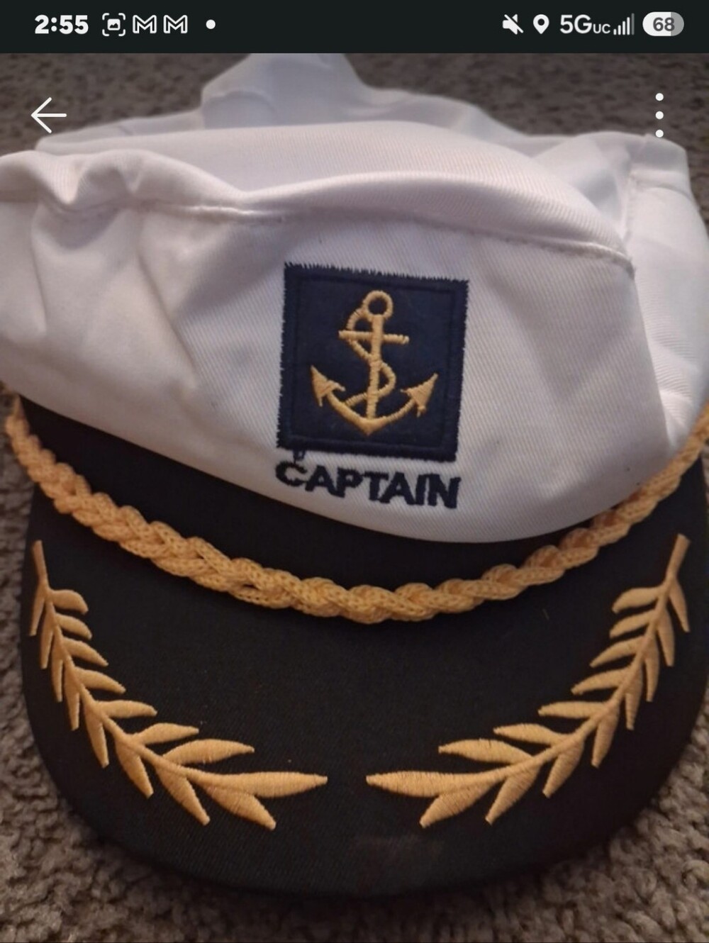 Adorable Captains Hat.
